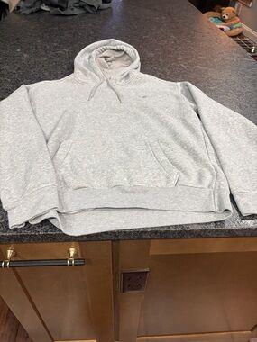 Hollister Men's Light Heather Gray Hooded Pullover Size Medium